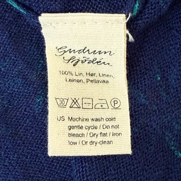 Gudrun Sjoden A-line Linen T-shirt Mini Dress with pockets Size Small - Picture 10 of 10